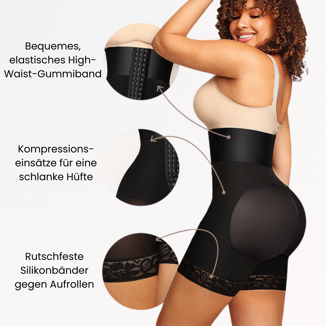 Hochtaillierte Formende Po Lift Shorts mit Bauchstütze