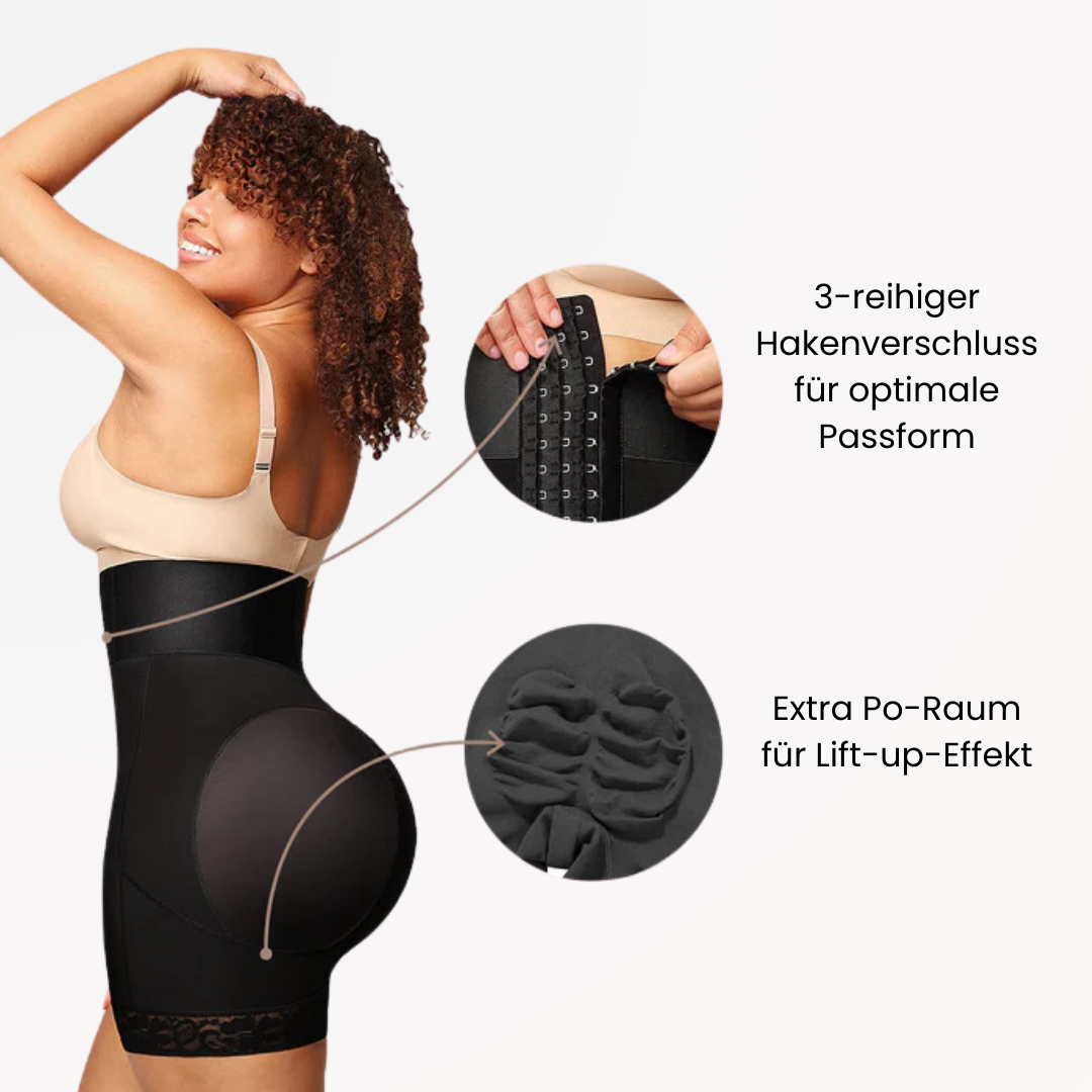 Hochtaillierte Formende Po Lift Shorts mit Bauchstütze